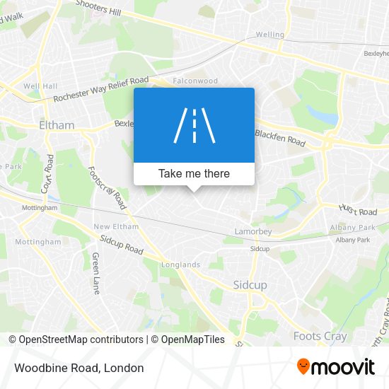 Woodbine Road map