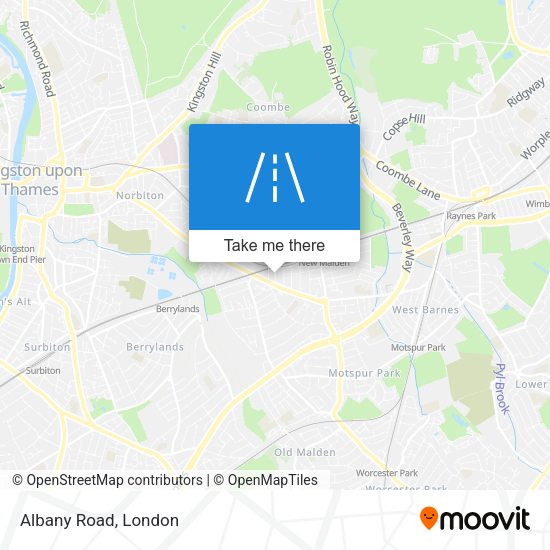 Albany Road map