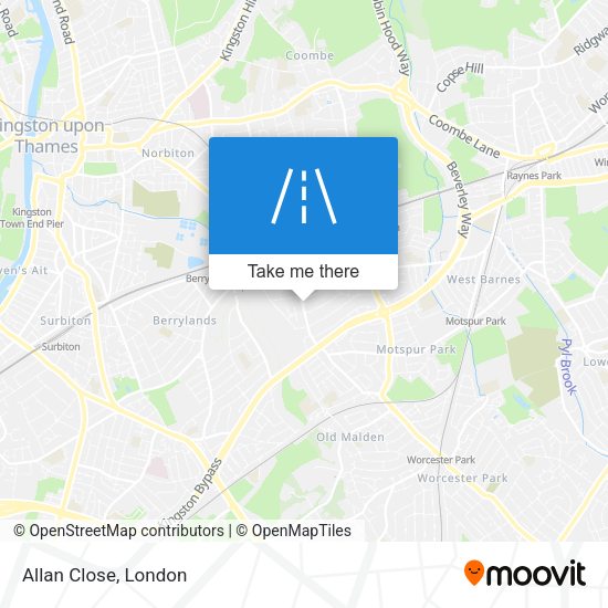 Allan Close map