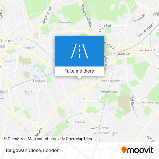 Balgowan Close map