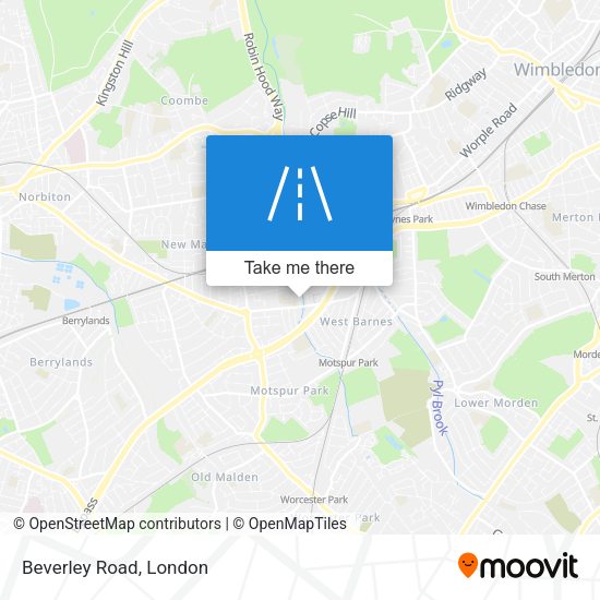 Beverley Road map