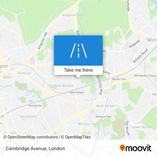 Cambridge Avenue map