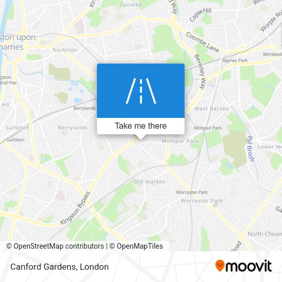 Canford Gardens map