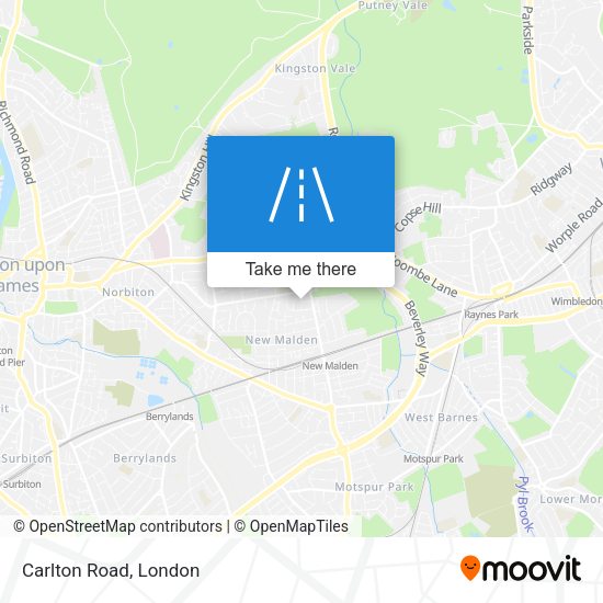 Carlton Road map