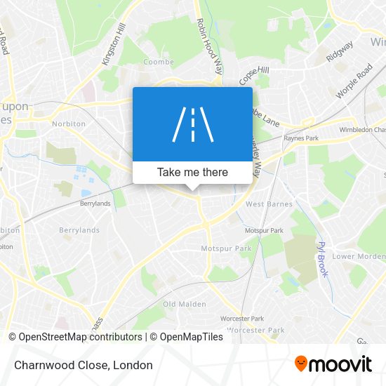 Charnwood Close map