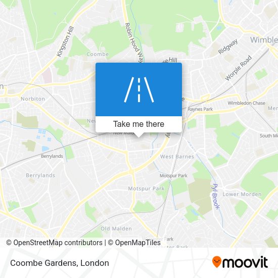 Coombe Gardens map
