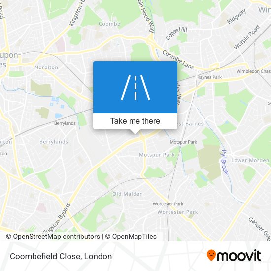 Coombefield Close map