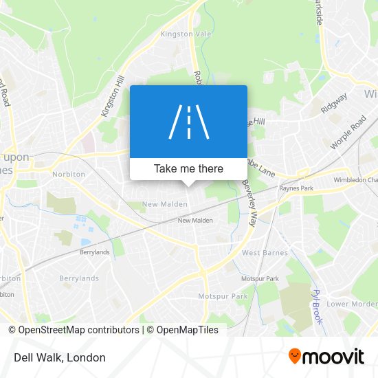 Dell Walk map