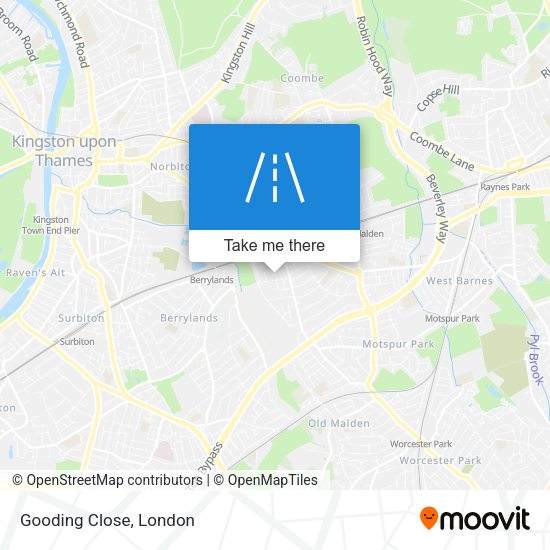 Gooding Close map
