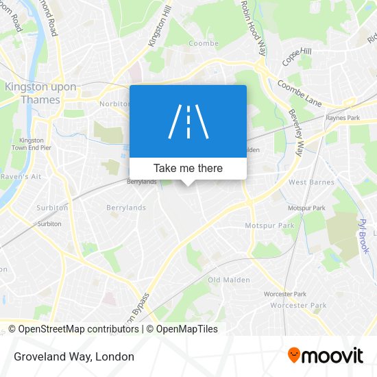 Groveland Way map