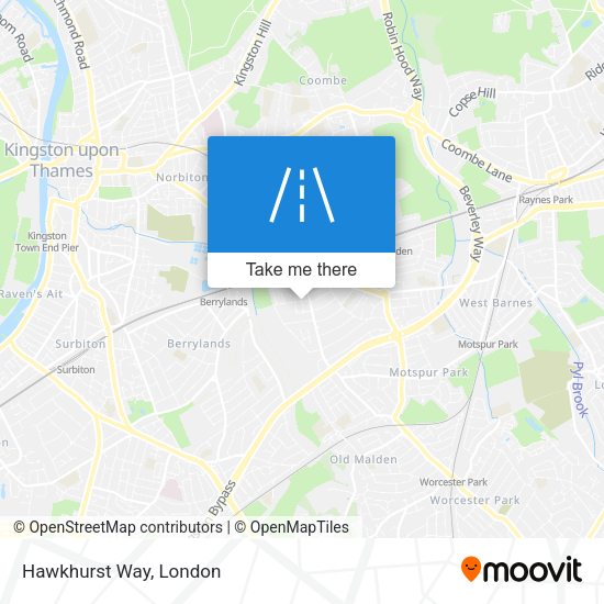 Hawkhurst Way map