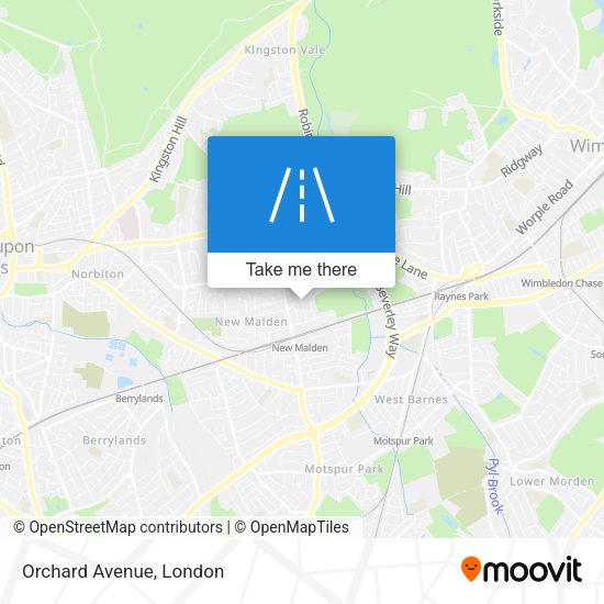 Orchard Avenue map