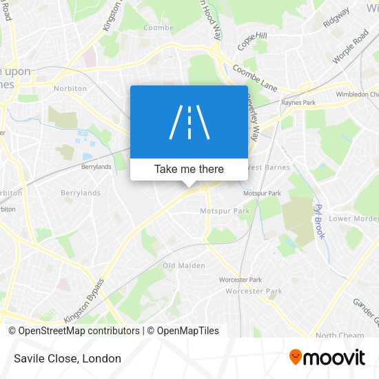 Savile Close map