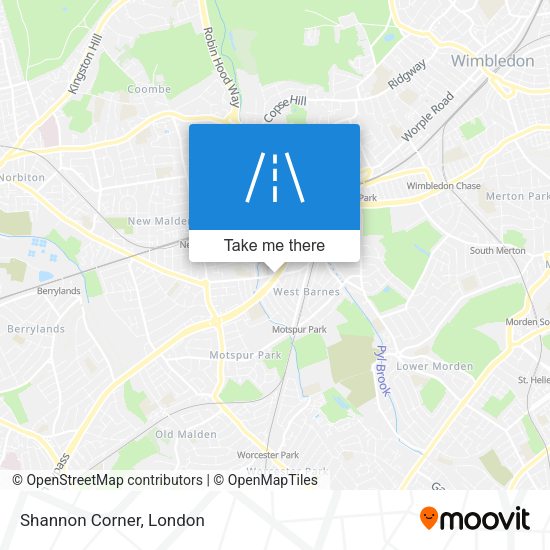 Shannon Corner map