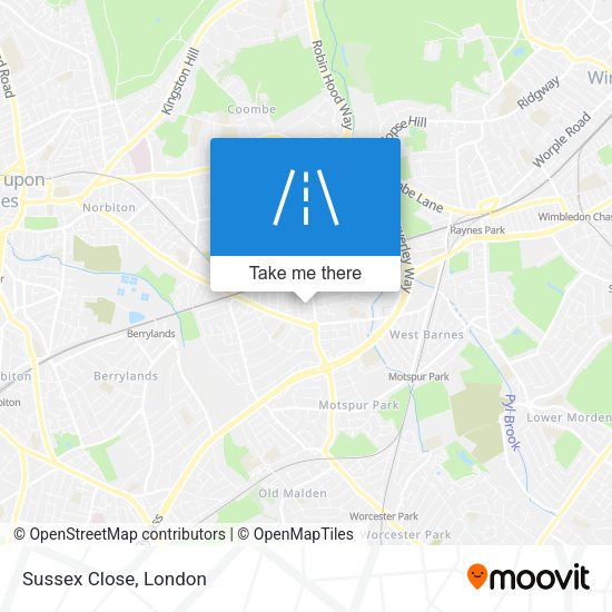 Sussex Close map