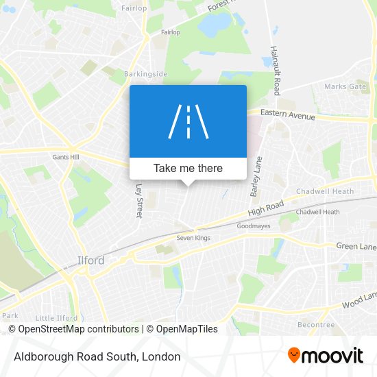 Aldborough Road South map