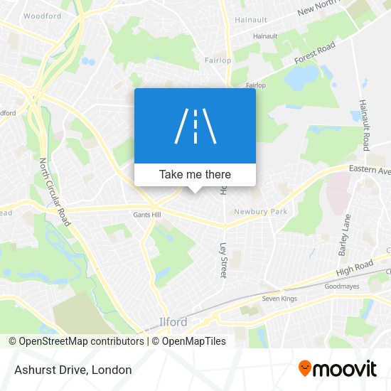 Ashurst Drive map