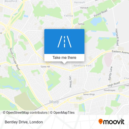 Bentley Drive map