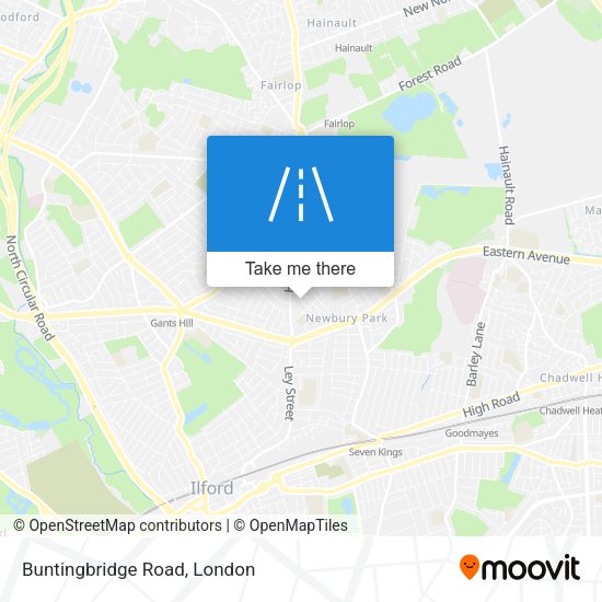 Buntingbridge Road map