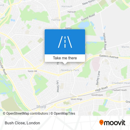 Bush Close map