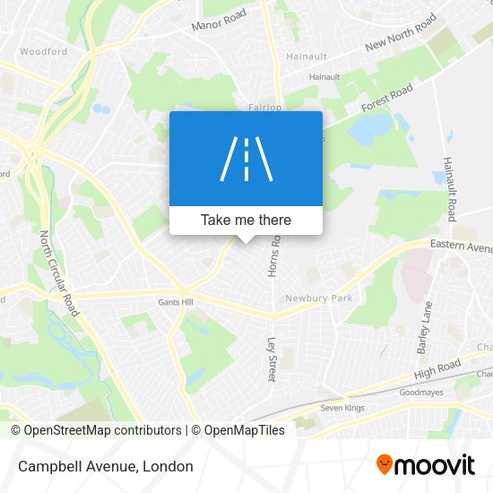 Campbell Avenue map