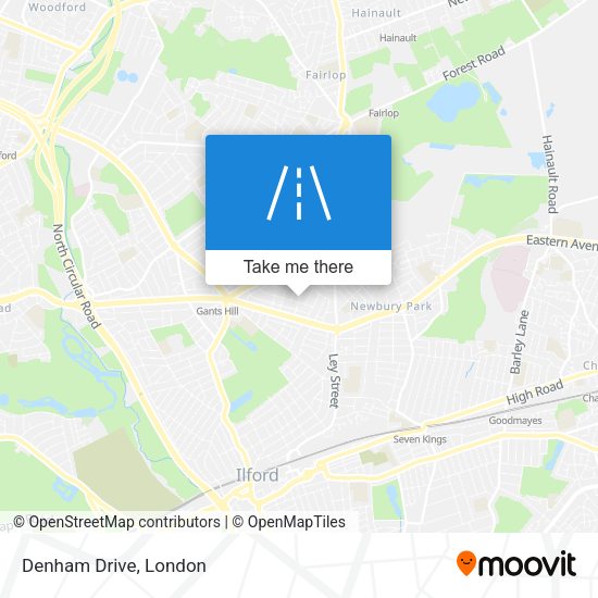 Denham Drive map