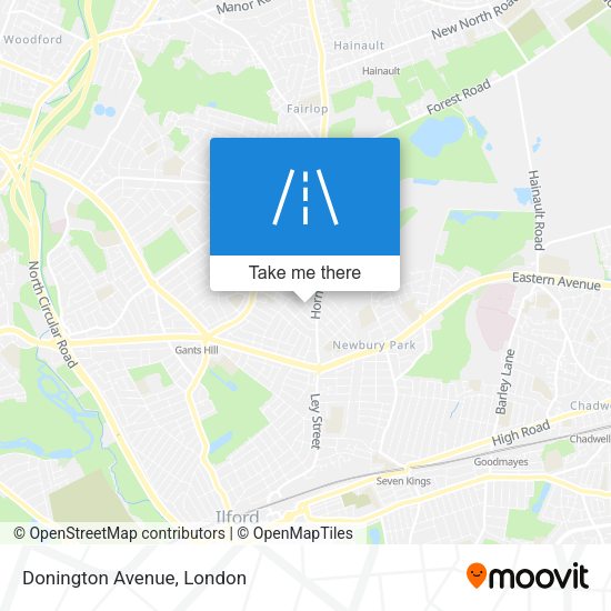 Donington Avenue map