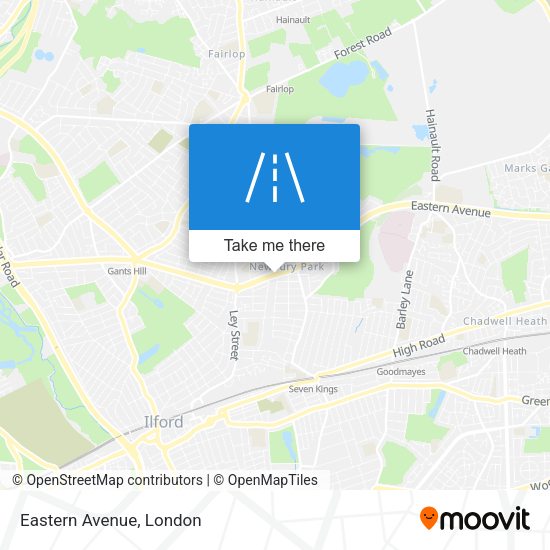 Eastern Avenue map