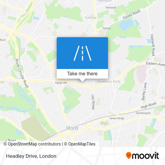 Headley Drive map