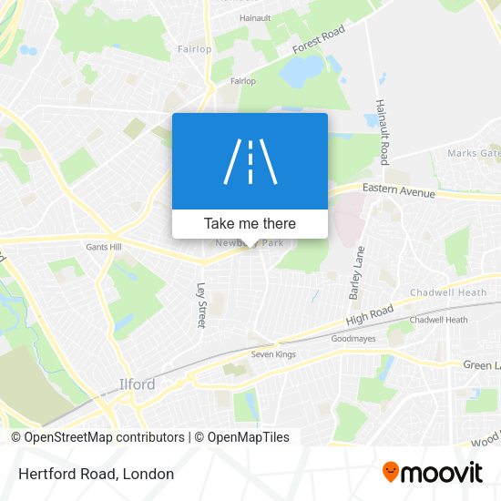Hertford Road map