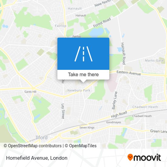 Homefield Avenue map