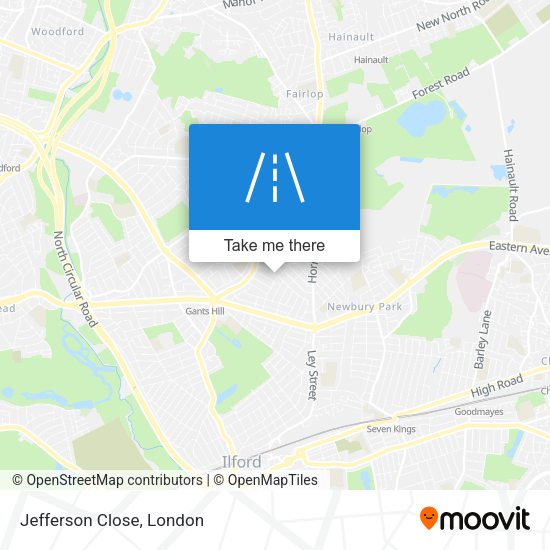 Jefferson Close map