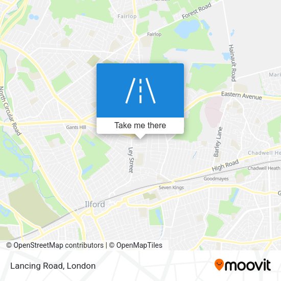 Lancing Road map