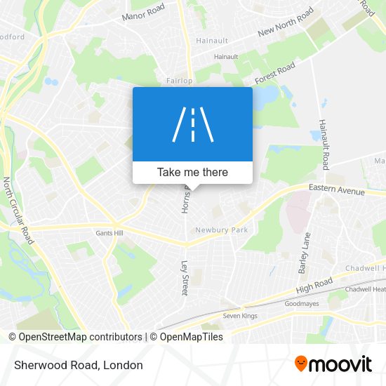 Sherwood Road map