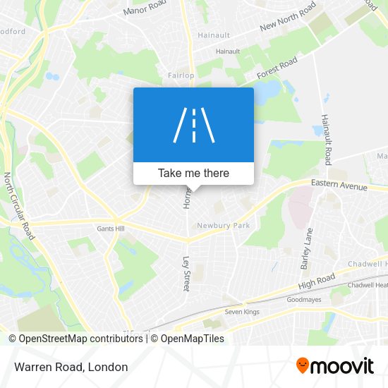 Warren Road map