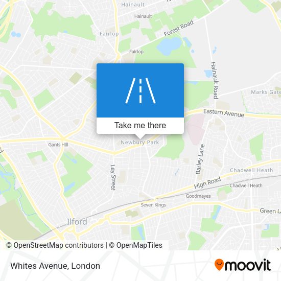 Whites Avenue map