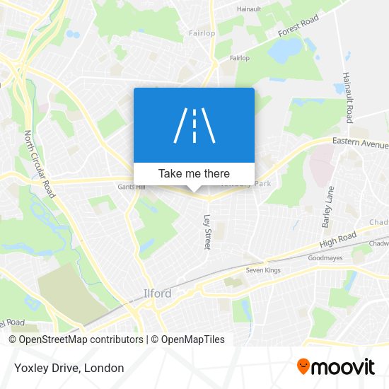 Yoxley Drive map