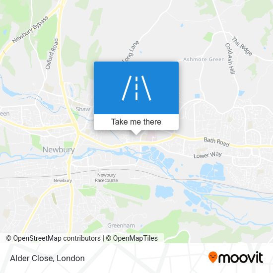 Alder Close map