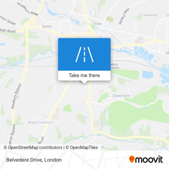 Belvedere Drive map