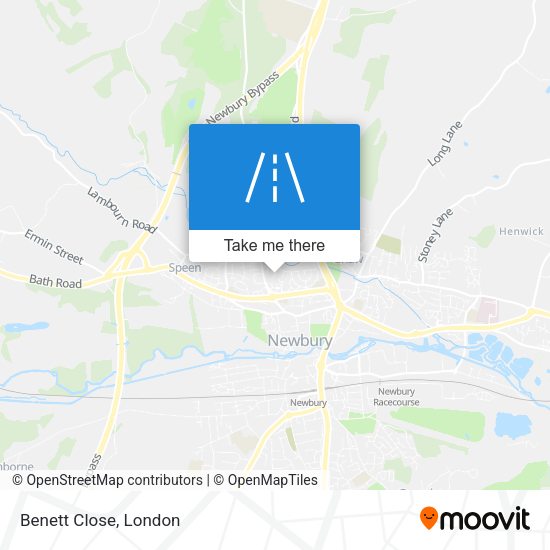 Benett Close map