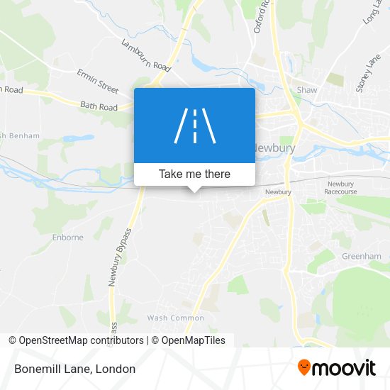Bonemill Lane map