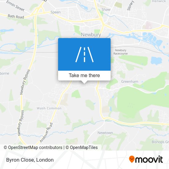 Byron Close map