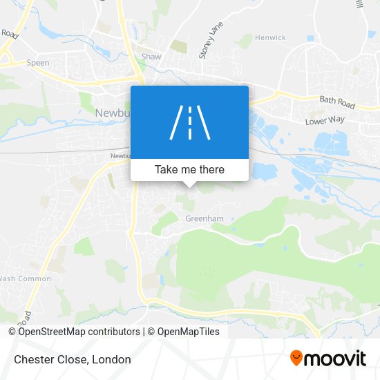 Chester Close map