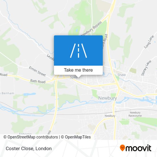 Coster Close map