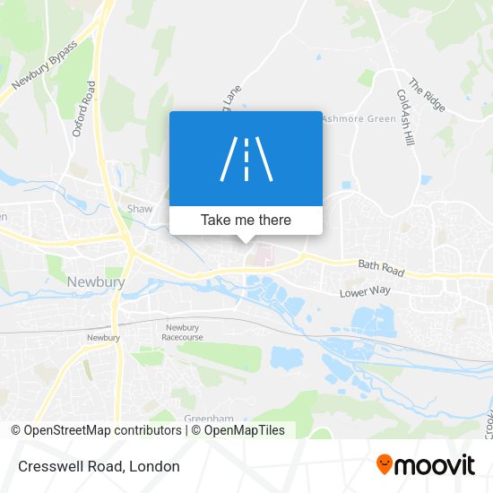 Cresswell Road map