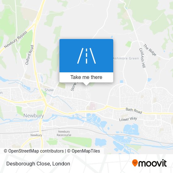 Desborough Close map