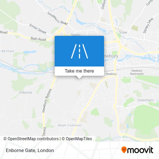 Enborne Gate map