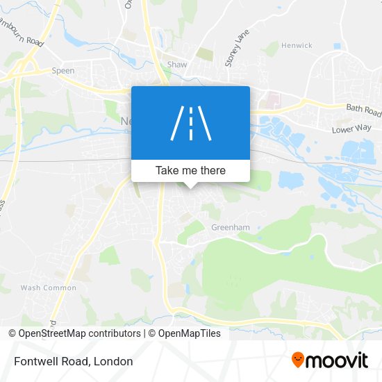 Fontwell Road map