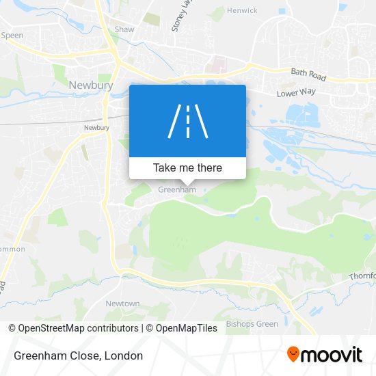 Greenham Close map