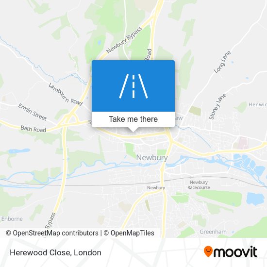 Herewood Close map